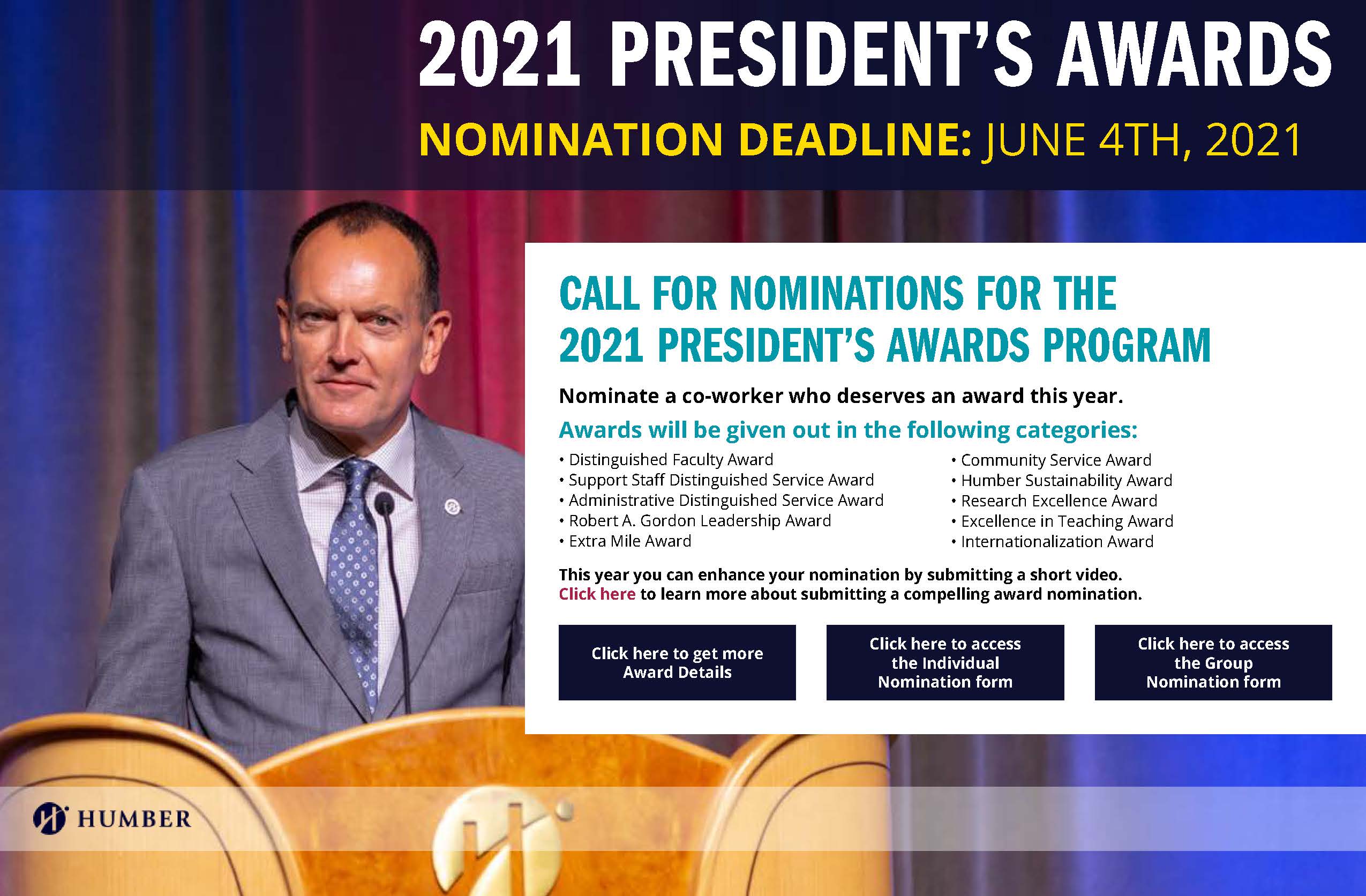 2021 President's Awards Nominate a Colleague Who Deserves to be